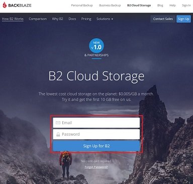 backblaze b2 cloud storage